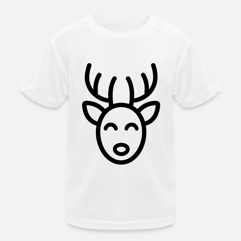 Christmas Reindeer Kids Functional T-Shirt