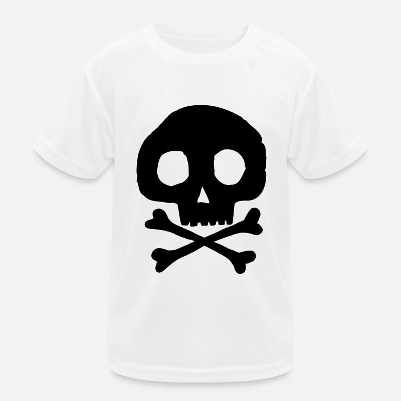 Skull and bones Kids Functional T-Shirt