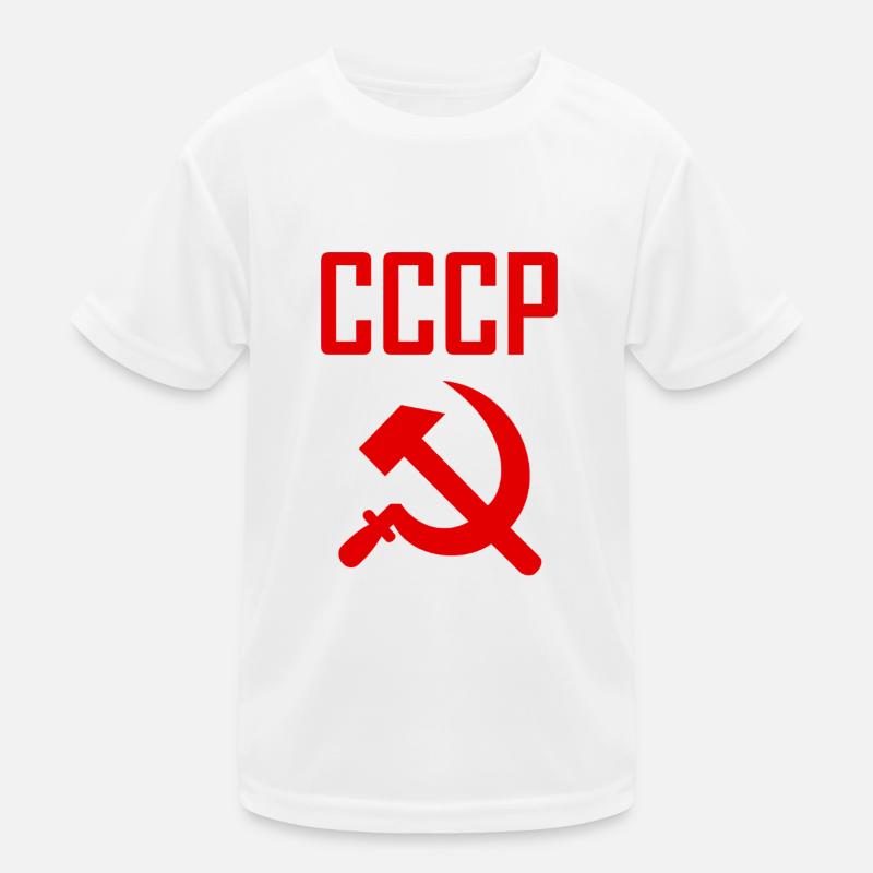 Soviet - Hammer and Sickle Soviet Union - Communist Kids Functional T-Shirt