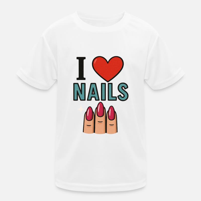 I love Nails Kinder Funktions-T-Shirt