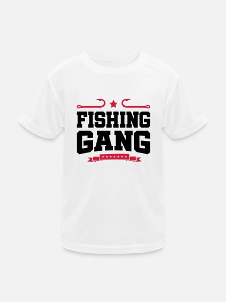 pêche en cours - T-shirt sport Enfant - blanc - Devant