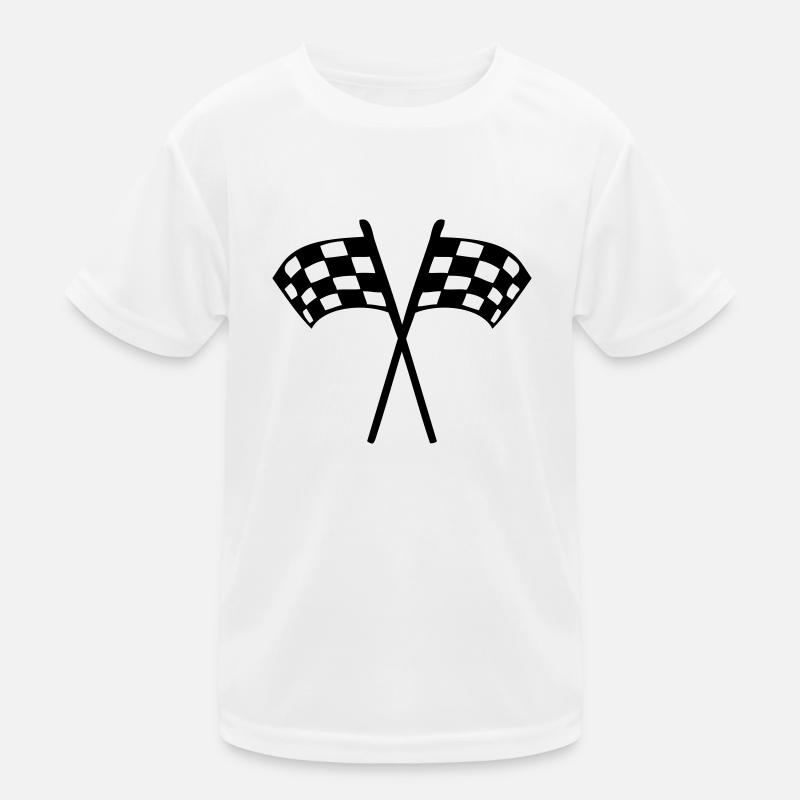 checkered flag Kids Functional T-Shirt