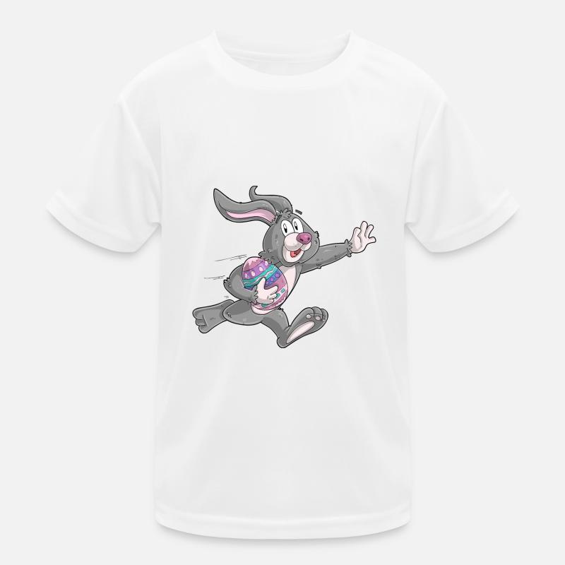Easter with Rugby Egg Kids Functional T-Shirt