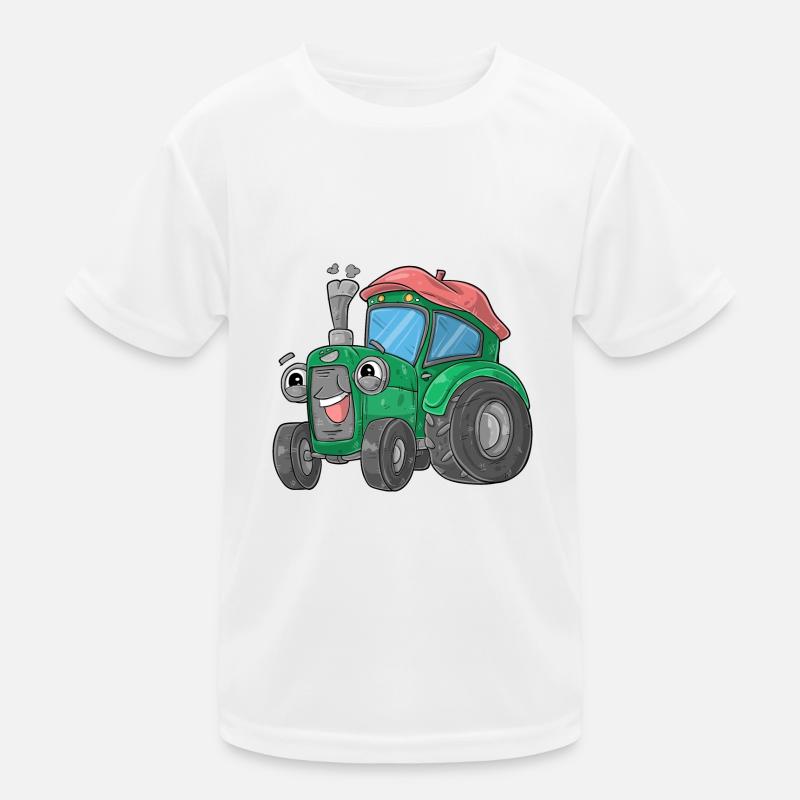 Tractor with face Kids Functional T-Shirt