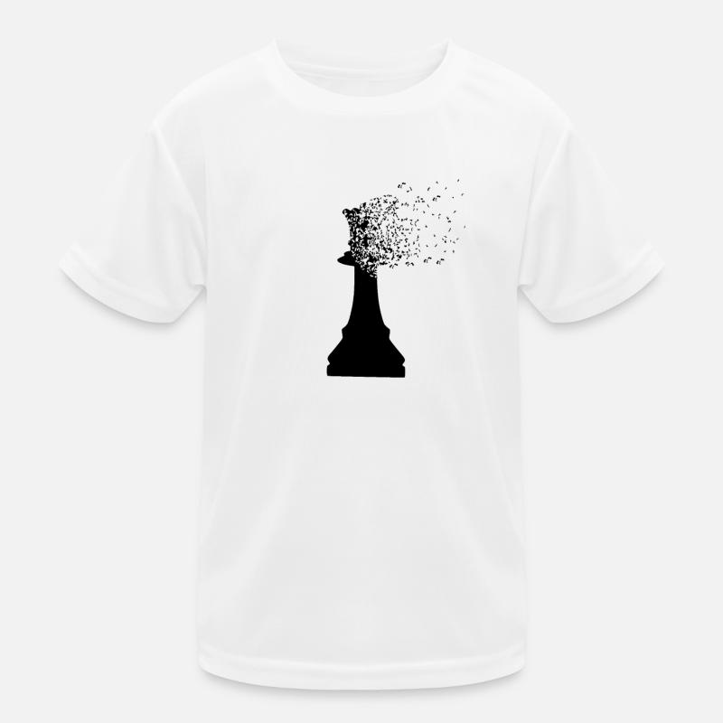 Chess queen king dispersion Kinder Funktions-T-Shirt