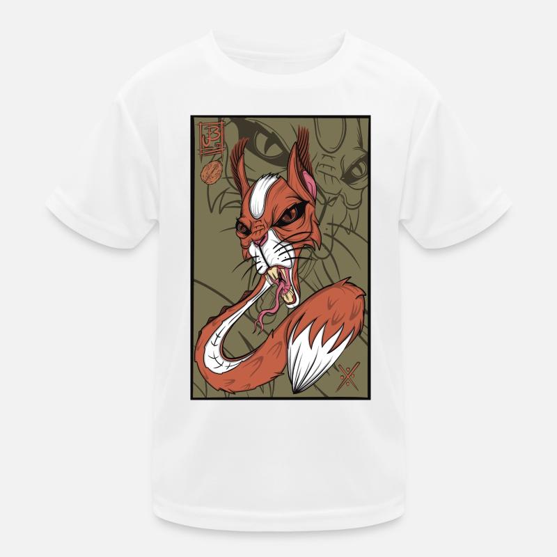 Foxy snake squirrel Kinder Funktions-T-Shirt