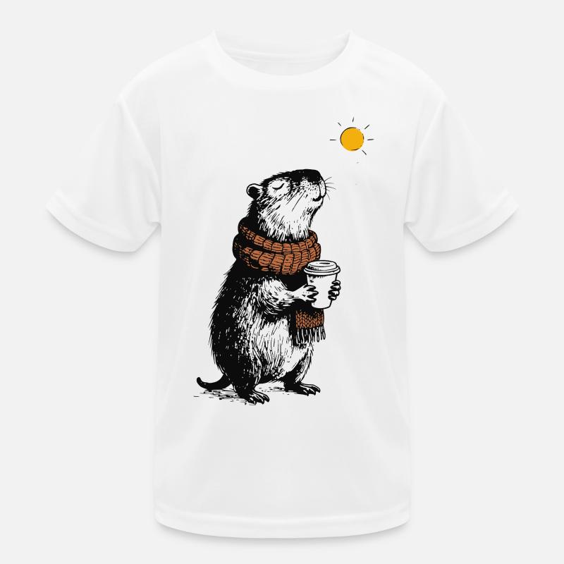 Capybara Winter Vibes Kinder Funktions-T-Shirt
