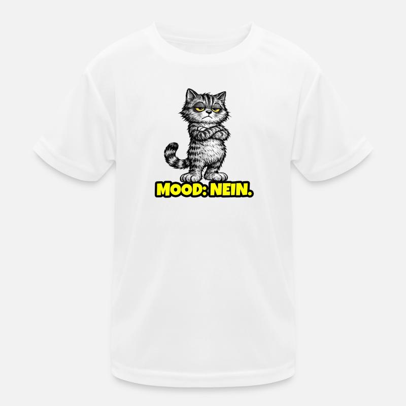 Mood: Nein. – Grumpy Katze (Chef Vibes) T-shirt sport Enfant