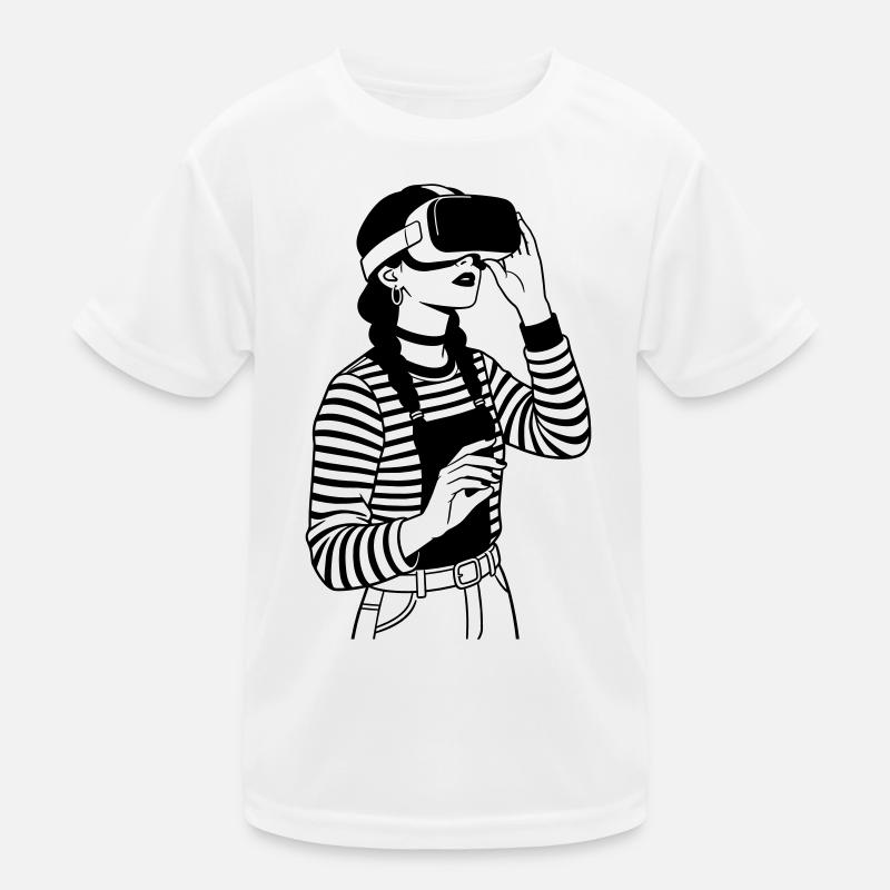 VR Gamer Kinder Funktions-T-Shirt