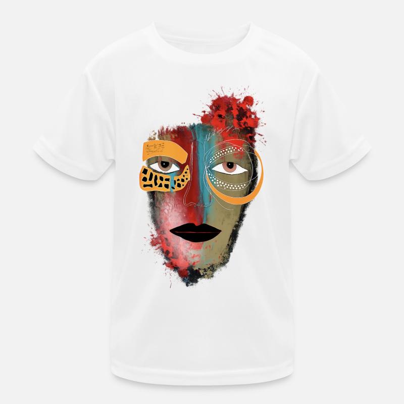 Masques de couleur sur le visage T-shirt sport Enfant