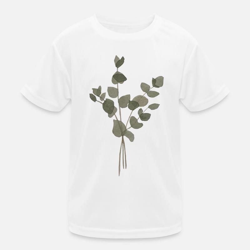 Eukalyptus-Aquarell Kinder Funktions-T-Shirt