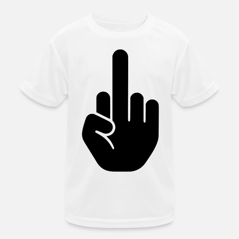 Middle finger Kids Functional T-Shirt