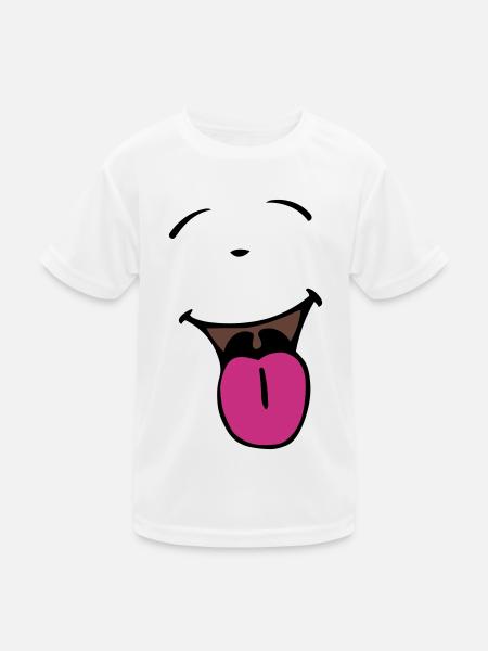 Clown - Kinder Funktions-T-Shirt - Weiß - Vorne