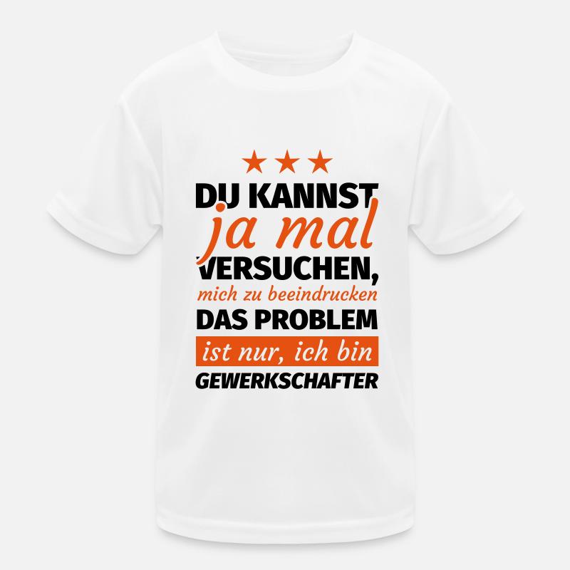 Gewerkschafter Kinder Funktions-T-Shirt