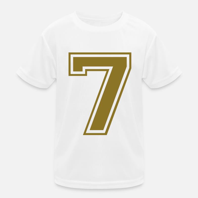 nummer - 7 Kinder Funktions-T-Shirt