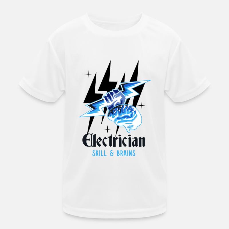 Electrician Craftsmen Voltage Circuits Kids Functional T-Shirt