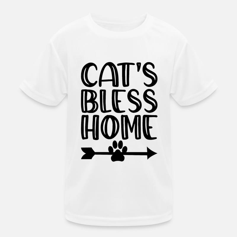 Cats Bless Home T-shirt sport Enfant
