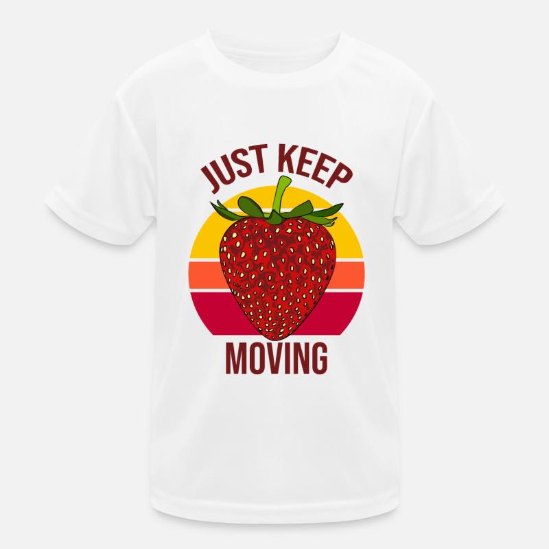 just keep moving Kids Functional T-Shirt