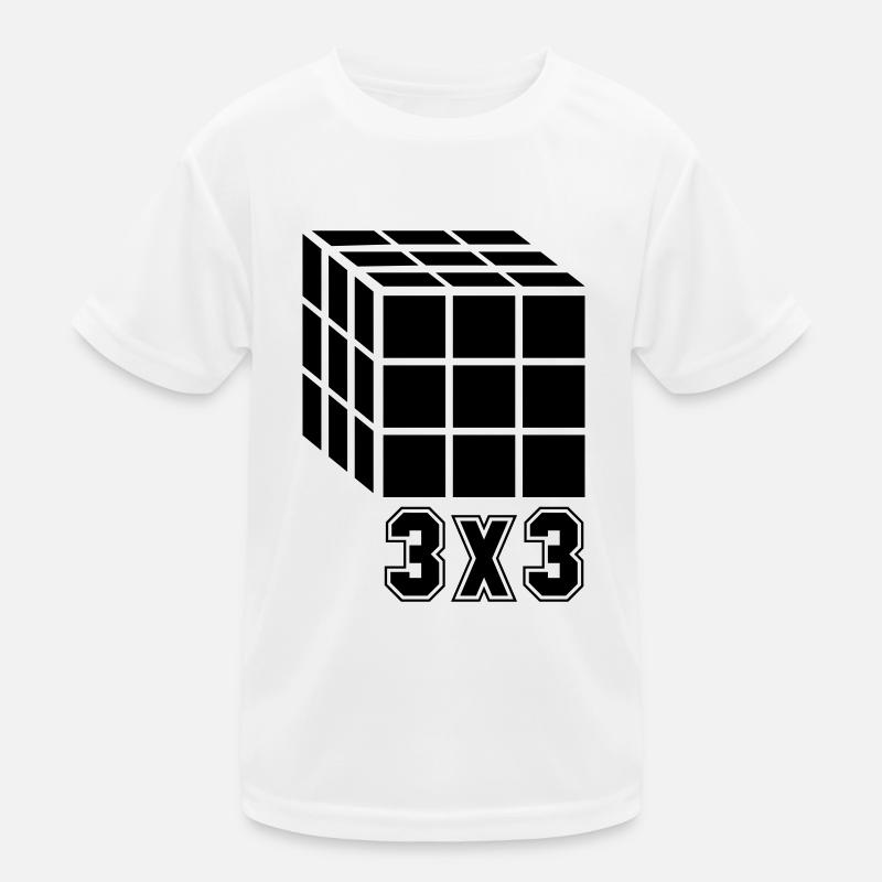 3x3 Würfel Cube Kinder Funktions-T-Shirt