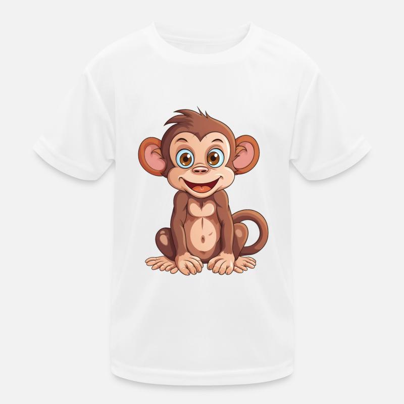 Monkey Design - Conception simple de singe comique T-shirt sport Enfant
