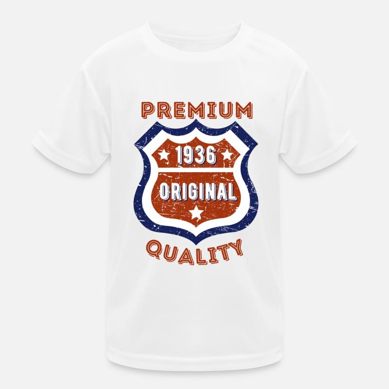 Qualité premium 1936 T-shirt sport Enfant