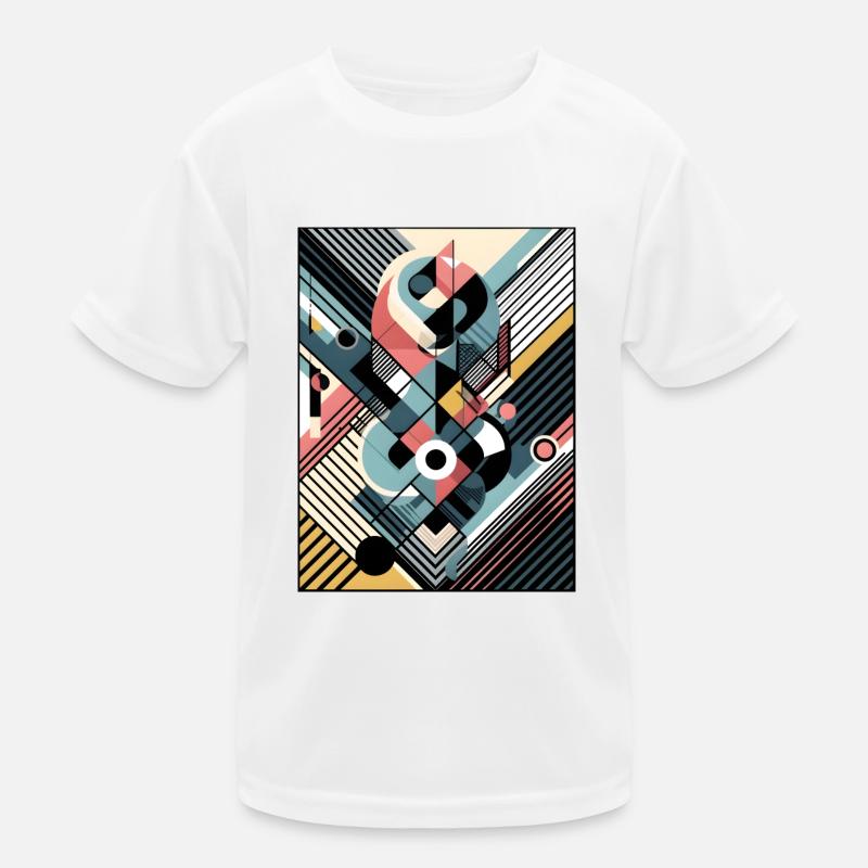 Geometric Symphony Kids Functional T-Shirt