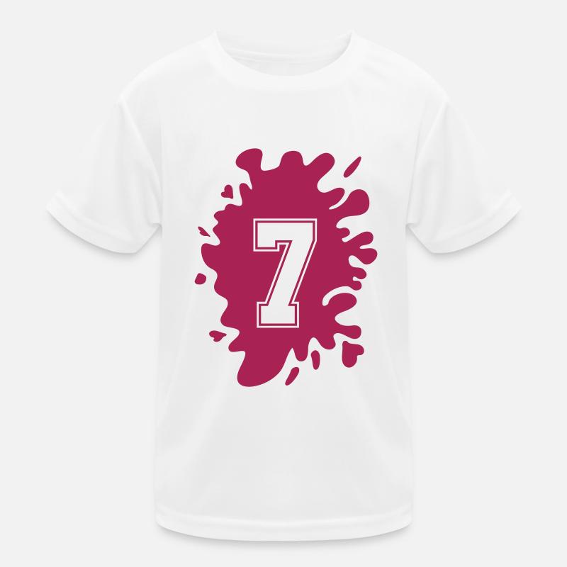 klecks 7 Kinder Funktions-T-Shirt