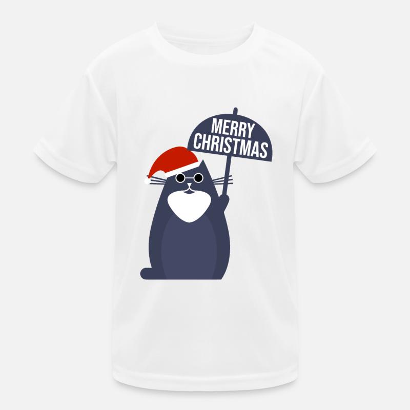Joyeux Noël Chat T-shirt sport Enfant