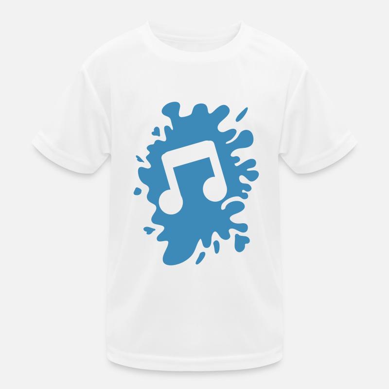 klecks musik note Kinder Funktions-T-Shirt