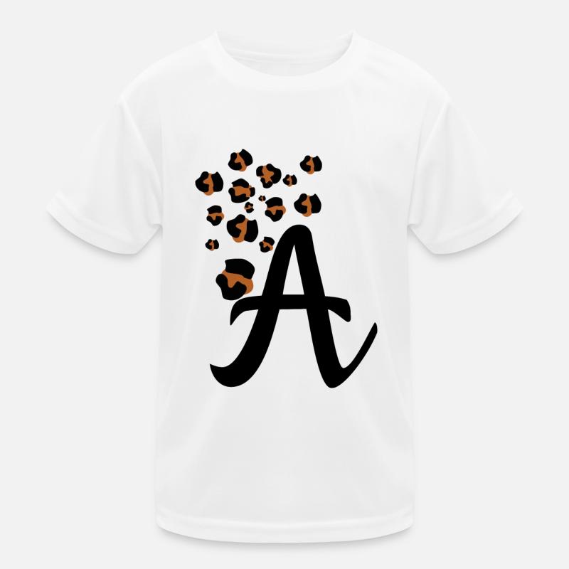 Lettre a motifs léopard T-shirt sport Enfant