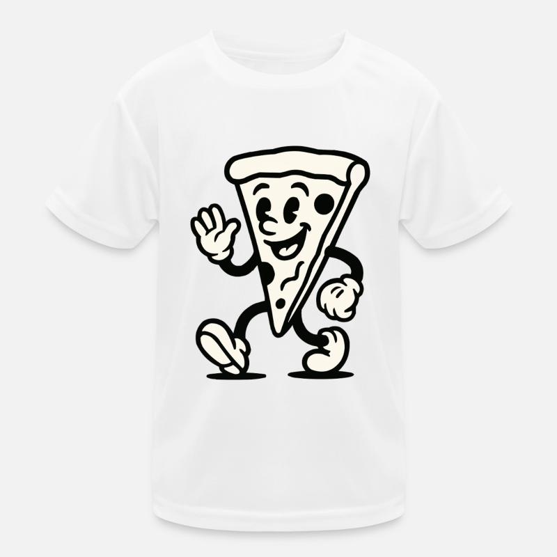 pizza comic Kinder Funktions-T-Shirt
