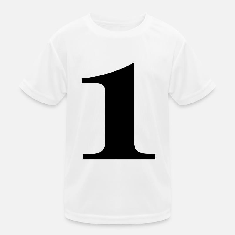 Zahl 1 Kinder Funktions-T-Shirt