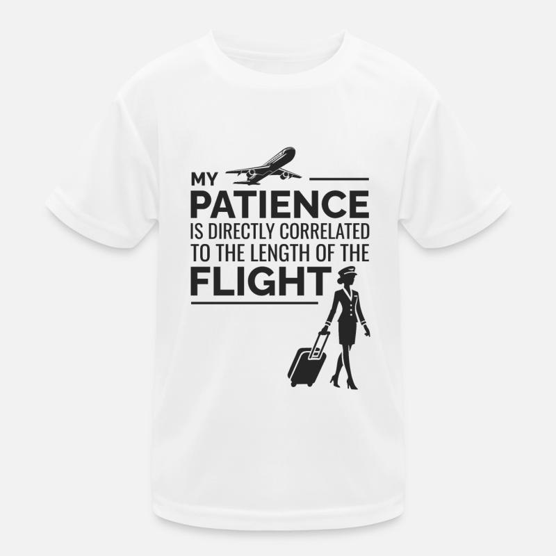 Flight Attendant Aviation Cabin Crew Air Hostess Kids Functional T-Shirt
