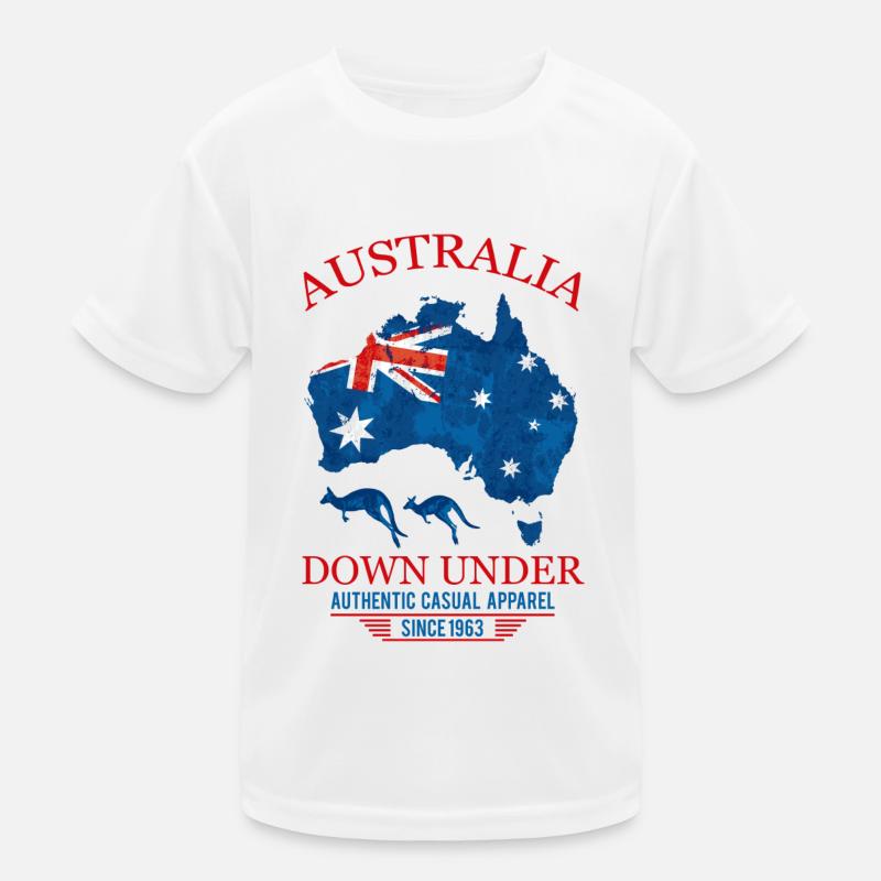AUSTRALIA - DOWN UNDER 2 Kinder Funktions-T-Shirt