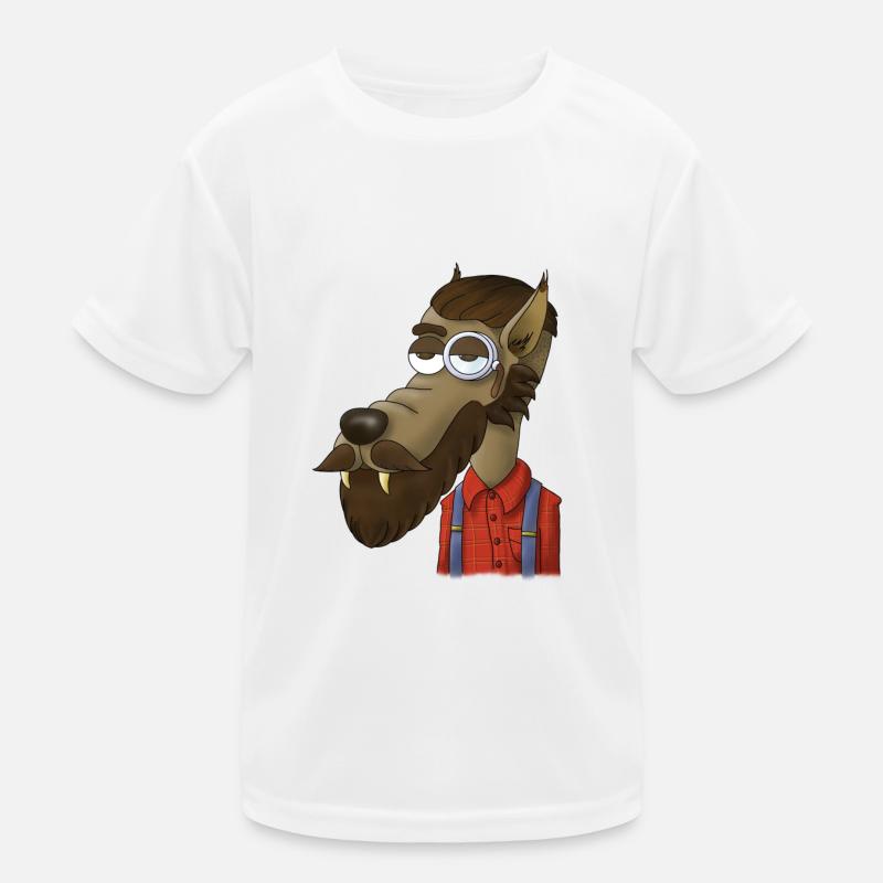 Loup hipster T-shirt sport Enfant
