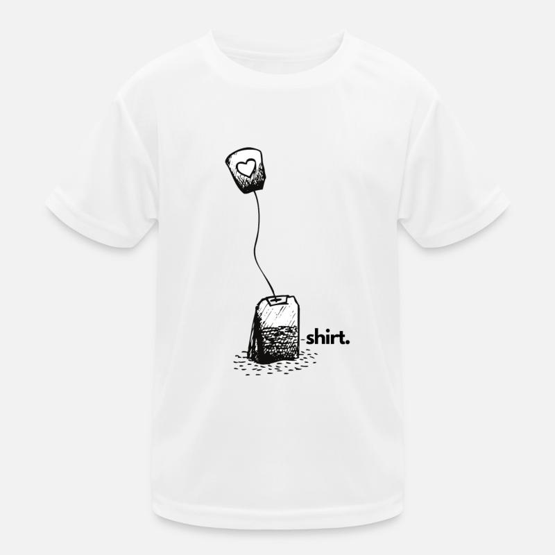 tea-shirt. - ein Tee auf dem Shirt Kinder Funktions-T-Shirt