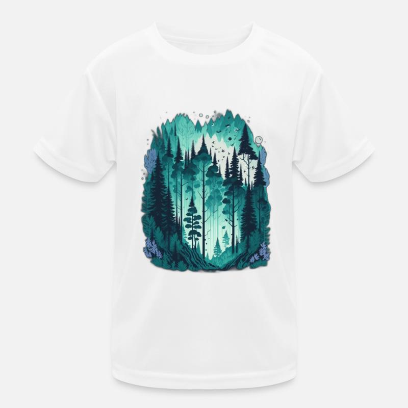 Pine forest Kids Functional T-Shirt