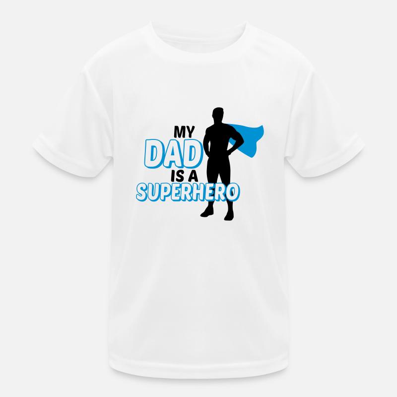 Mon père est un super-héros - dire père est un T-shirt sport Enfant