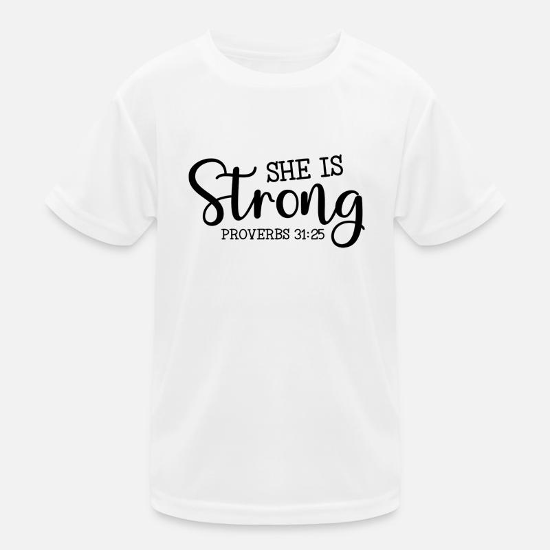 She's strong Kids Functional T-Shirt