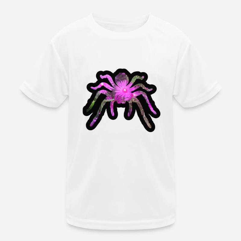 Blühende Spinne Kinder Funktions-T-Shirt
