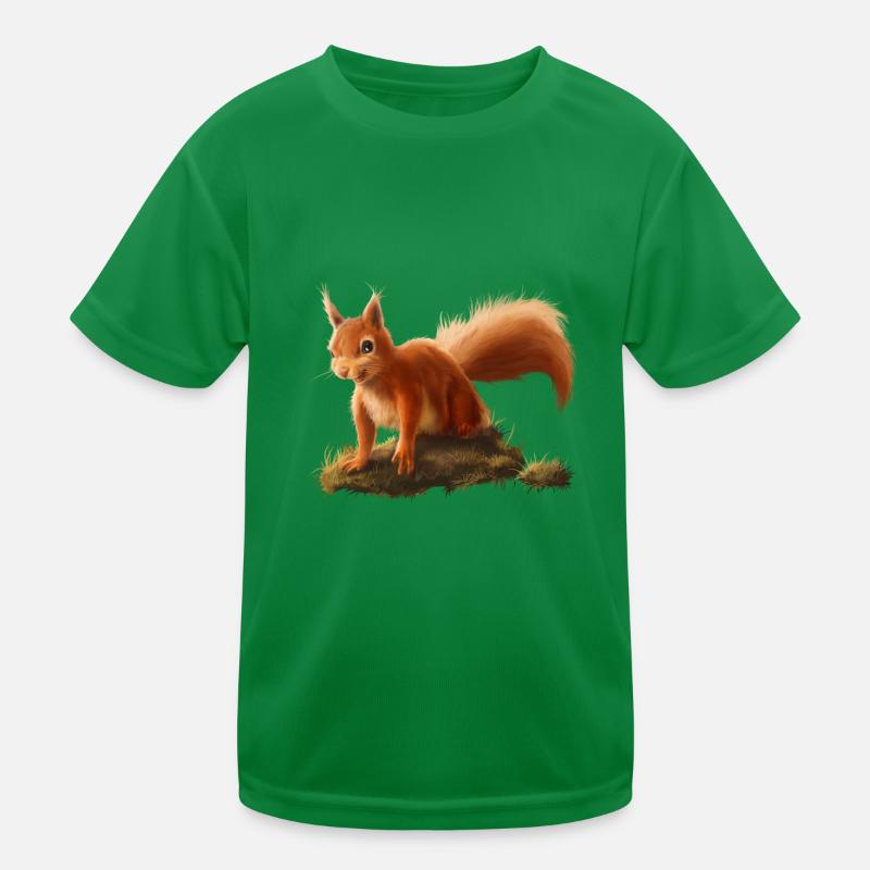 Kleines Eichhörnchen Kinder Funktions-T-Shirt