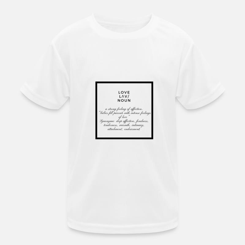 Love, love, Noun Kids Functional T-Shirt