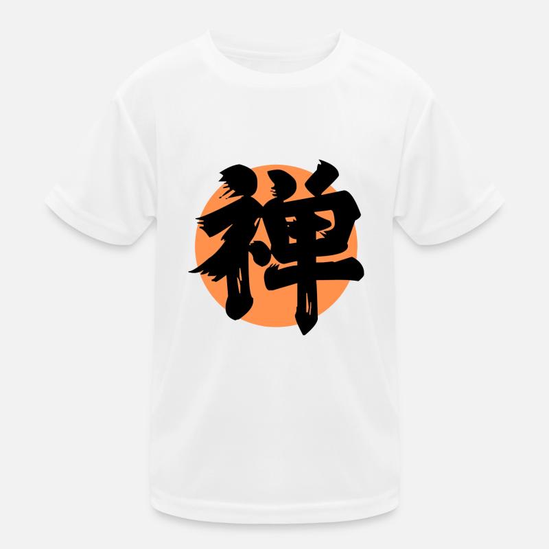 Zen Kanji Orange Kinder Funktions-T-Shirt