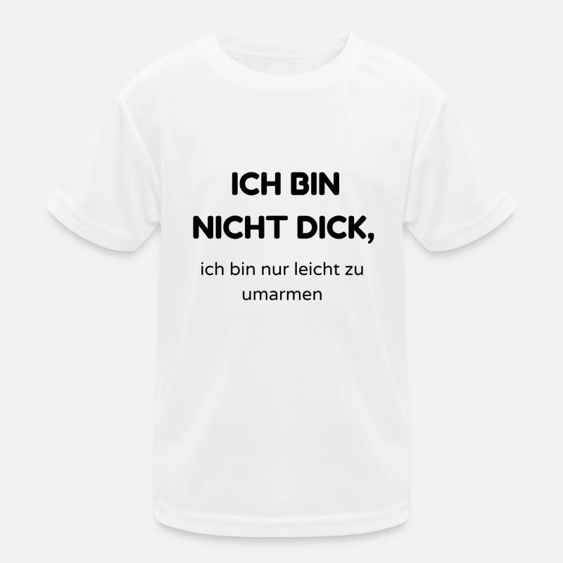 Ich bin nicht dick Kinder Funktions-T-Shirt