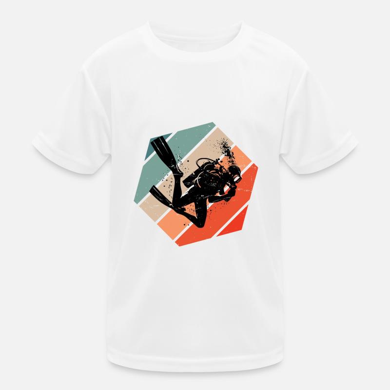 Plongée sous-marine Plongée Plongée Plongeuse Femmes T-shirt sport Enfant