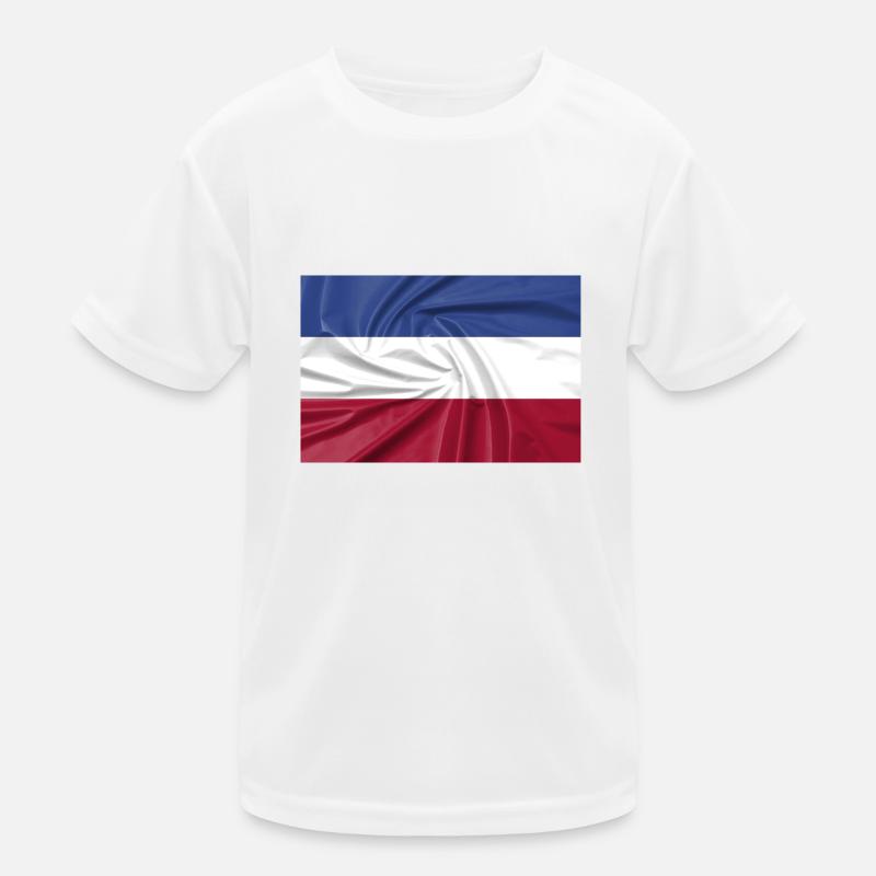 Niederländische Flagge auf dem Kopf, Bauernproteste Kinder Funktions-T-Shirt