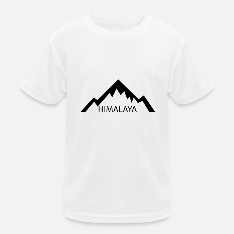 Himalaya - Kinder Funktions-T-Shirt - Weiß