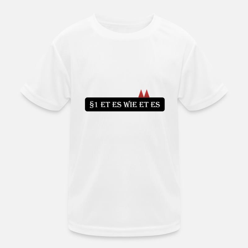 Article 1: Et comme et. - Et Kölsche - T-shirt sport Enfant - blanc