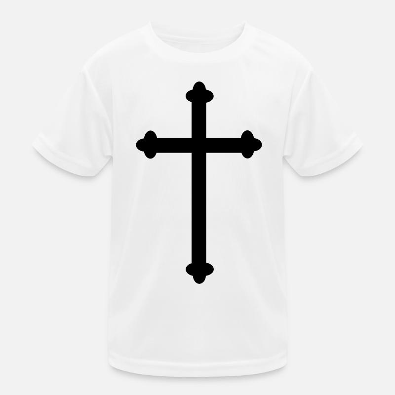Croix comme image d’ombre T-shirt sport Enfant
