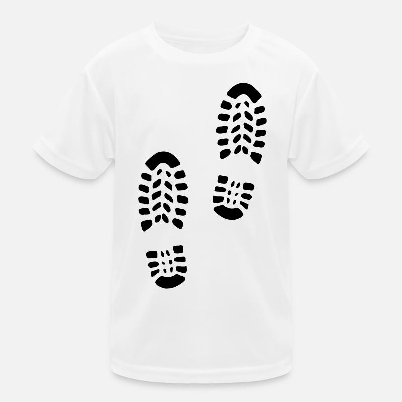 Empreinte pas du logo du randonneur pour wan T-shirt sport Enfant